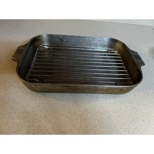 Vintage Magnalite GHC 15 1/2" x 9 3/4" x 2" Aluminum Roast and Bake Pan USA Made